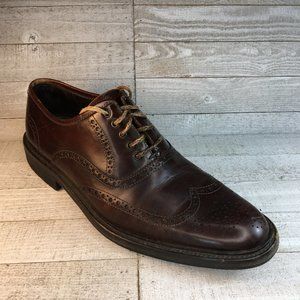 Vintage Johnston & Murphy dark brown mens wingtips